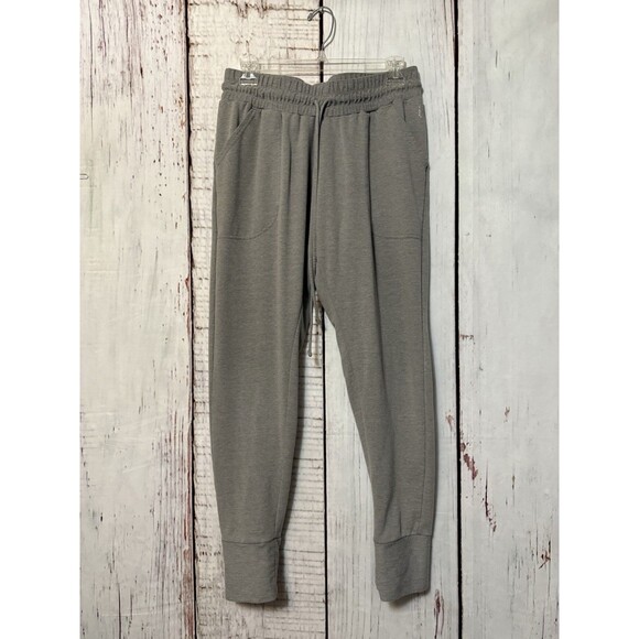Free People Movement Sunny Skinny Gray Drawstring Pocket Sweatpants Size Medium - Picture 1 of 12